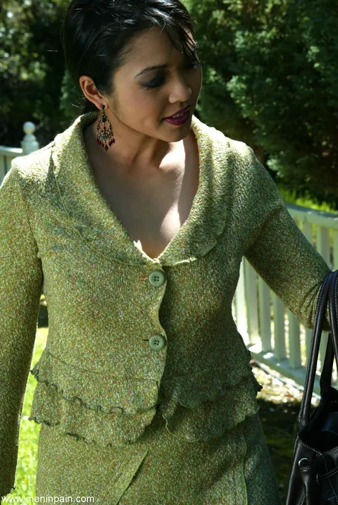 Mika Tan: Busty Asian MILF Dominates Bound Man Outdoors – photo 4 of 16