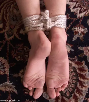 Melissa Ashley – Slim Brunette Tied Up and Spreads for BDSM Session