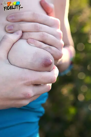 Lara Brookes – Redhead Lactates Outdoors Before a Blowjob, Titjob and Hard Sex