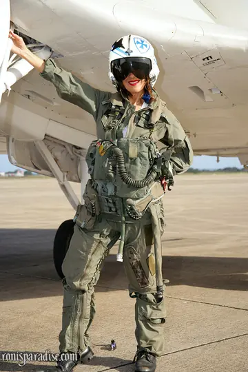 Roni Ford – Thick Asian MILF in a Pilot Uniform Undresses Outdoors