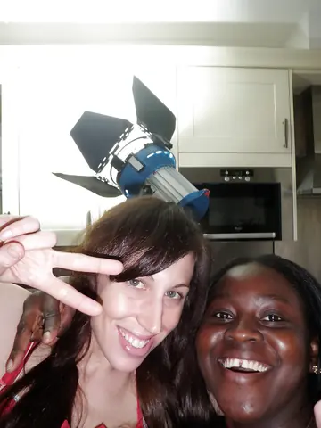 Busty Ebony Lesbians Finger and Lick in Hairy Selfies