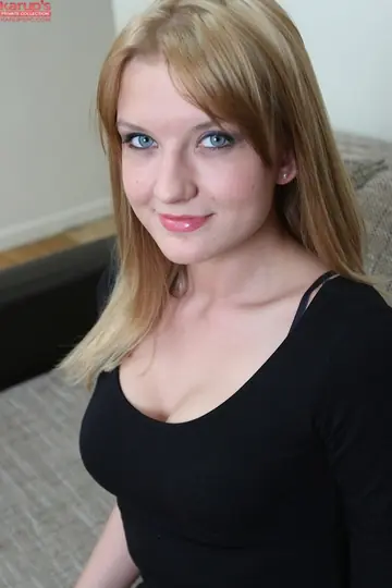 Blonde with Big Tits Toys Her Asshole in Stockings