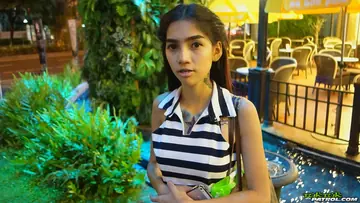 Skinny Thai Woman Strips Off Her Lingerie to Show Her Tattoos and Hairy Bush