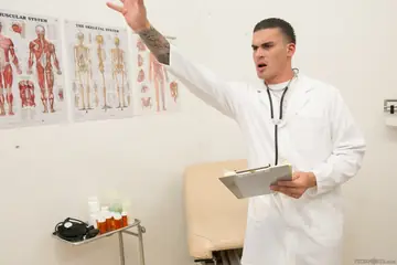 Darcie Belle – Blonde Nurse with Big Natural Tits Rides Doctor for a Creampie