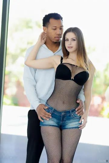 Stella Cox – Italian Brunette with Natural Tits Fucks on the Desk and Chair