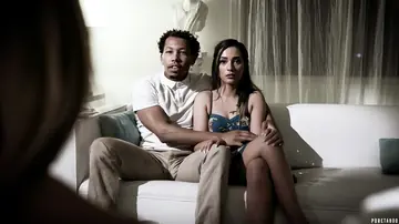 Jaye Summers – Tattooed Brunette in Panties Takes Interracial Threesome with Anal