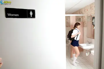 Holly Michaels – Tall Brunette Strips Out of Her Uniform Skirt and Socks