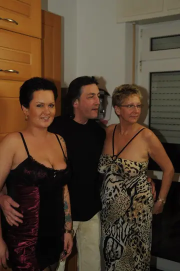Angelika J – Mature European Blonde in Glasses Has Threesome Sex in the Kitchen
