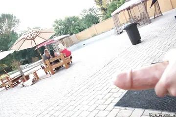 Angel Vain – Blonde with Big Tits Takes Group Cumshots and Bukkake