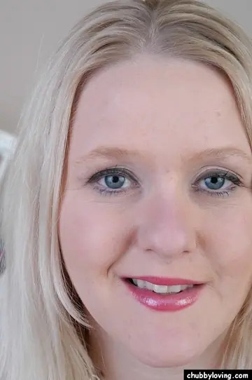 Chubby Mature Blonde Undresses and Spreads Her Shaved Pussy