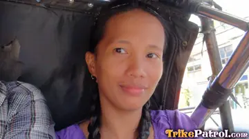 Filipina MILF Takes a Creampie After a Blowjob and Sex