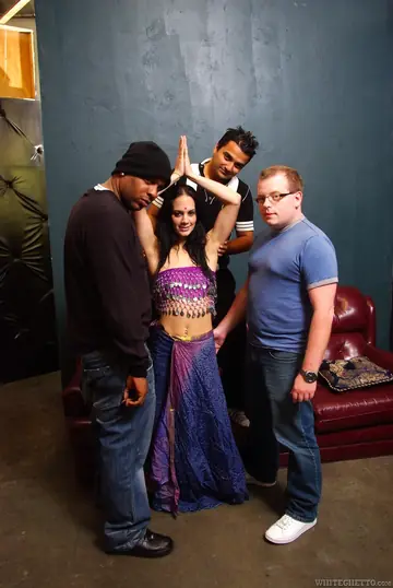 Thick Indian MILF Takes Anal and Cowgirl in Interracial Gangbang
