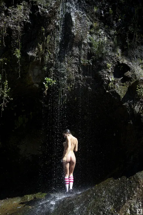 Aiden Ashley: Blonde and Brunette Asian MILFs Strip Bikinis in the Forest – photo 4 of 17