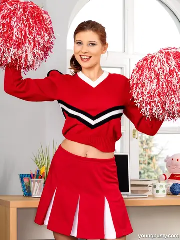 Simi Green – BBW Brunette Strips Out of Her Uniform and Plays with a Dildo