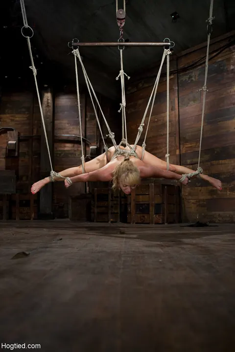 Claire Adams: Blonde PAWG Hangs Bound and Gets Toyed by Her Partner – photo 14 of 21