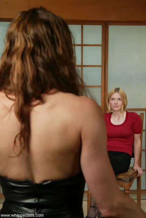 Kym Wilde: Submissive Blonde MILF Gets Whipped and Licked in Bondage – photo 1 of 17