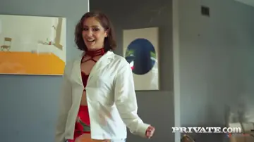 Tommy King – European Brunette Strips Nude and Displays Her Tattoo