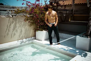 Maria Agrado – Busty Brunette Rides Him Cowgirl Style in the Pool