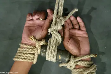 Yellow Kitty – Ebony Brunette Tied to Floor Gets Toyed and Masturbates