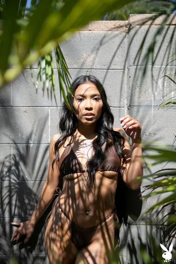 Jada Kai – Petite Asian Brunette Strips Out of Her Bikini and Heels Outdoors