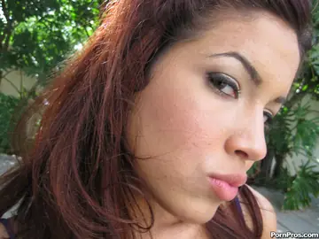 Isis Taylor – Thick Latina in a Bikini and Glasses Poses Outdoors