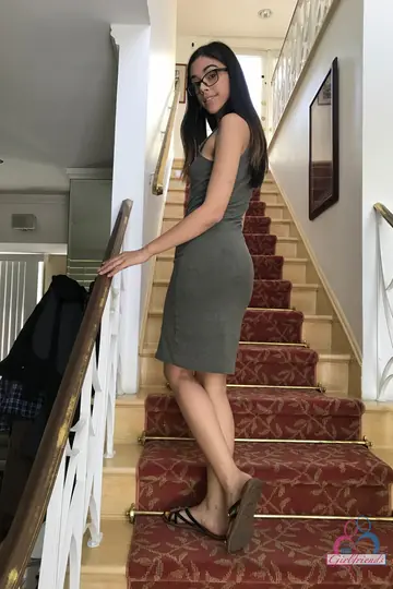 Harmony Wonder – Petite Brunette in Glasses Strips and Spreads
