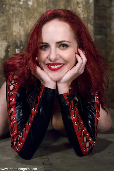 Mz Berlin: Petite Redhead MILF Bound and Spreads Her Pussy – photo 11 of 21