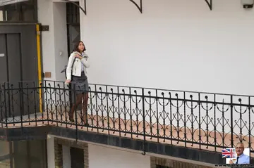 Ananta Shakti – Slim European Brunette Spreads Her Pussy in Stockings and Heels