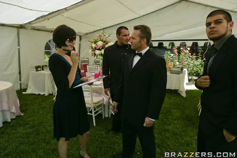 Roxy Jezel: Tattooed Asian Bride in Wedding Dress Sucks Cock and Rides for Anal – photo 1 of 21