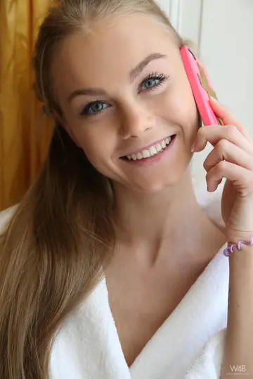 Nancy A – Slim Ukrainian Blonde Shows Her Big Tits in the Hotel