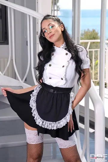 Julia De Lucia – Latina Maid in Stockings Gets Fucked Doggy Style