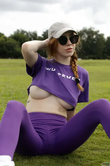 Nala Brooks – Redhead with Big Natural Tits Spreads Her Legs Outdoors