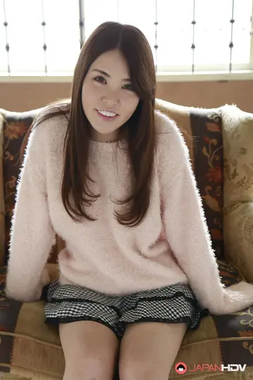 Mio Ozora – Busty Japanese Brunette Strips Out of Her Skirt and Panties to Stand Nude