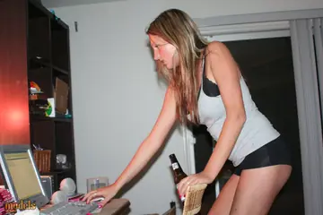 Sadie Sweet – Thick Brunette Amateur Strips Out of Her Panties to Show Her Big Natural Tits