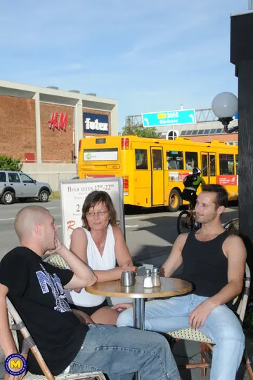European MILF Undresses for Sex and Kisses Partner