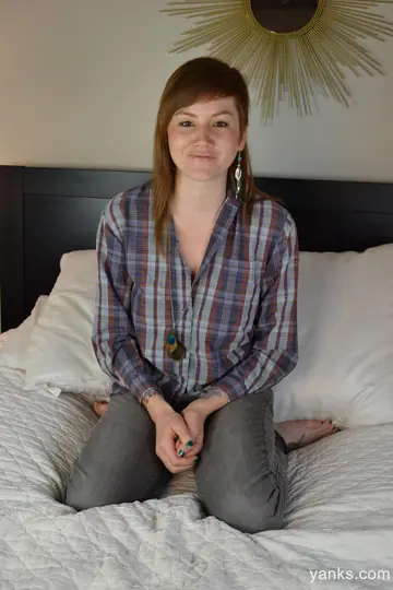 Pale Busty Brunette Masturbates with a Dildo