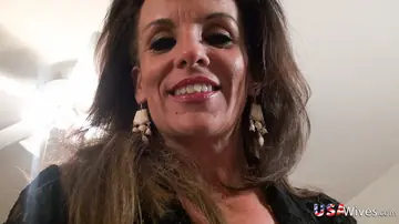 Nicole Newby – Mature Brunette Woman in Lingerie Masturbates with a Dildo
