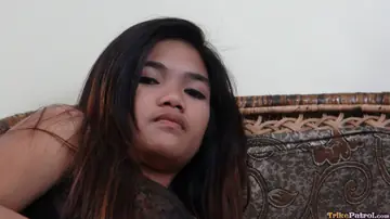 Slim Filipina Gets Fucked Doggy Style and Kisses Her Partner