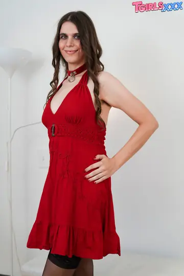 Thick Trans Woman Takes Bareback Anal in Her Dress