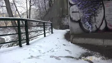 Gianna Ray – Blonde Czech Woman Squats to Pee Outdoors