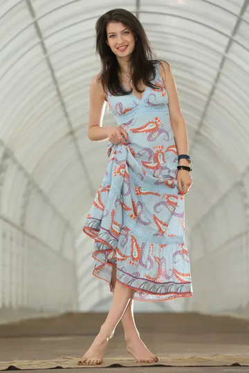 Ganna A – Tall Russian Brunette Strips Out of Her Summer Dress