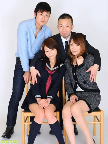 Slim Japanese MILF in a Skirt Joins a Wild Group Session