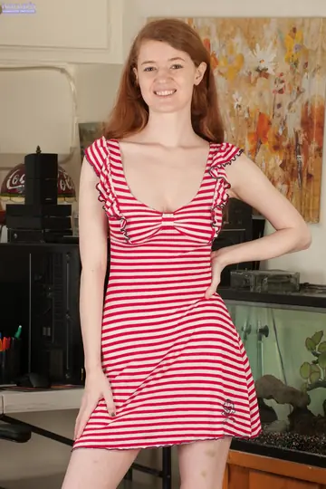 Abbey Rain – Redhead in Panties Takes Anal Toy and Fingers Herself