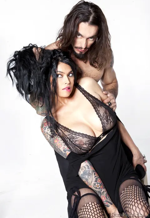 Tera Patrick: Tall Thai MILF Models Sheer Lingerie and Heels – photo 5 of 15