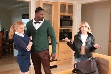 Khloe Kapri – Petite Blonde Takes Interracial Sex and a Facial in a Hotel Bathroom