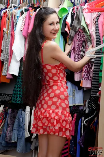 Slevie – Busty Asian Brunette Strips in a Closet and Masturbates with a Magic Wand