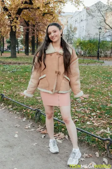 European Brunette Sucks Cock and Gets Fucked Outdoors