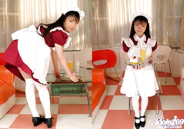 Emiru – Japanese Maid Strips Out of Her Uniform and Lingerie