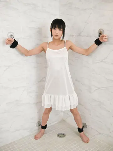 Japanese Brunette in Panties Gets Restrained and Eaten Out