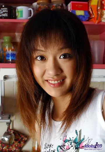 Japanese Redhead in a Skirt and Panties Spreads Her Hairy Bush